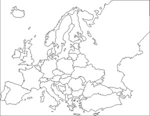 Internal borders of Europe 1993