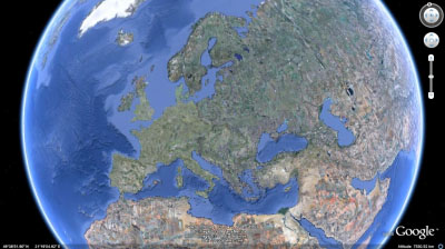 Google Earth. Europe