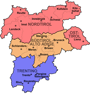 Tirolo, Alto Adige, Trento