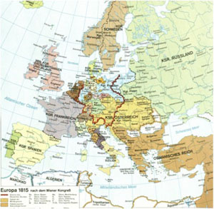 Europe about 1815